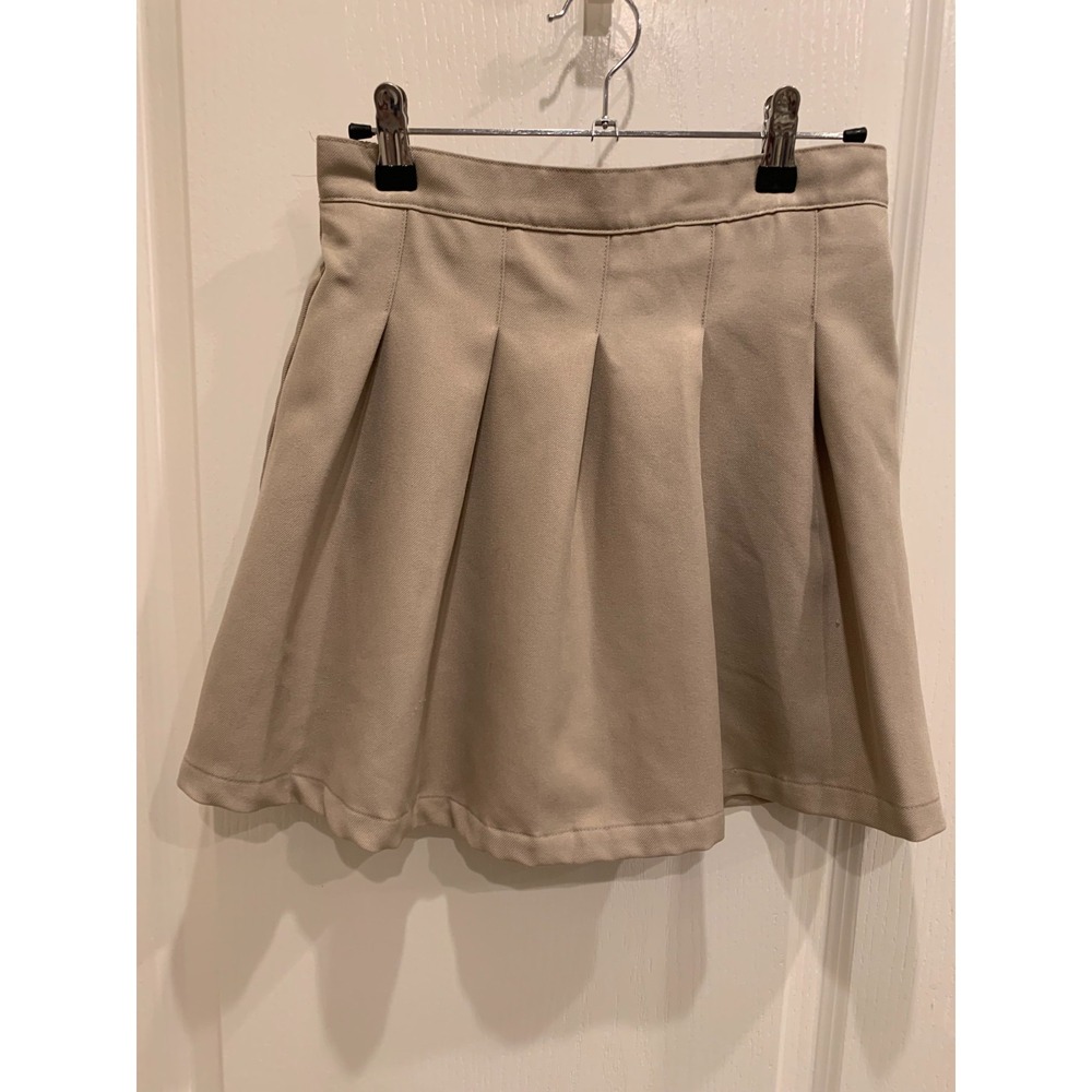 IZOD Tan Pleated Mini Skort Approved for School Wear‎ Girl Sz 14